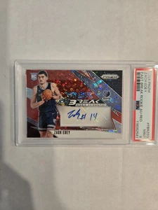 2024-25 Panini Prizm Zach Edey Fast Break Rookie Auto RC Red Rookie #16/75 PSA 9 - Picture 1 of 2