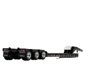 Remolque Lowboy Talbert de tres ejes negro 1/64 DCP - Imagen 1 de 5