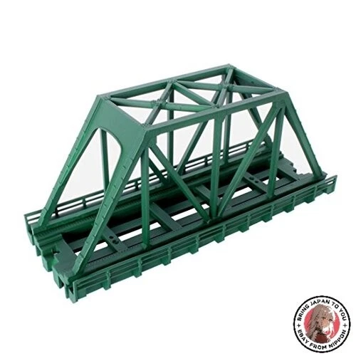 NEW Rokuhan Z Gauge R089 Single-Track Truss Bridge Short Green - Image 1 of 1
