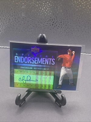 2006 Upper Deck Craig Breslow Rookie Special F/X Endorsements Auto Autograph - Image 1 of 2