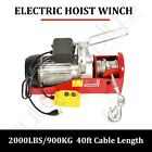 2000 LB Electric Hoist Winch Hoist Crane Lift 60 Hz Industrial Automatic New