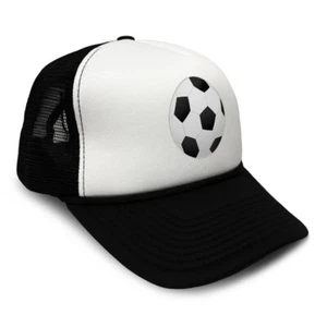 Trucker Hat Soccer Ball C Sports Soccer Snapback Baseball Cap for Men & Women - Picture 1 of 25