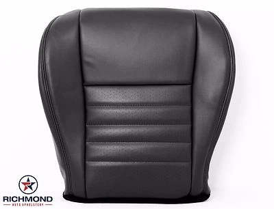1999 2000 Ford Mustang Saleen S281 -Driver Side Bottom Leather Seat Cover Black - Image 1 of 4