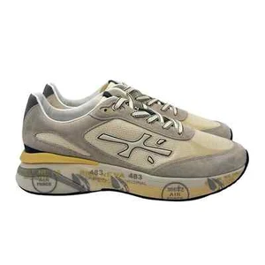 Sneakers Premiata Uomo In Camoscio e Rete Avorio art. Moerun 7298 - Picture 1 of 5