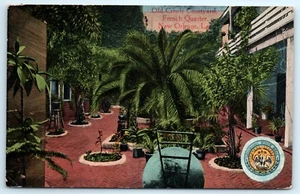 POSTCARD Old Creole Courtyard French Quarter New Orleans Louisiana Ferns - Picture 1 of 2