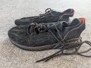 Adidas Shoes Men's Size 8.5 Tubular Doom Sock Primeknit Triple Black BY3559 - Picture 1 of 8