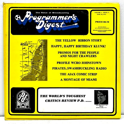 Programmer's Digest Volume 1 Issue 17 June 18, 1973 Vinyl Records 1st Press - Image 1 of 4