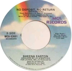 Sheena Easton No Deposit, No Return Vinyl Single 7inch MCA Records - Bild 1 von 1