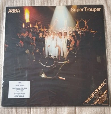 ABBA – Super Trouper - Early UK Pressing 1980 with ABBA 1980 Merchandise Flyer - Image 1 of 4