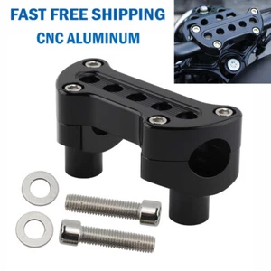 For Harley Sportster Dyna Softail Road King 1" Handlebar Risers Top Clamp Mount - Picture 1 of 10