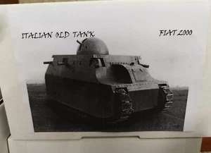 Italian Old Tank Fiat 2000 Resin Kit Criel Model resin 1/35 - Foto 1 di 6