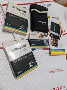 Polaroid PoGo Instant Thermal Printer Zink CZA-10011B W/70 Pack Paper Tested - Picture 1 of 5