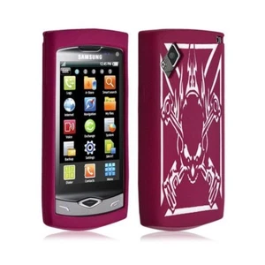 Housse étui coque silicone pour Samsung Wave s8500 motif tête de mort couleur ro - Photo 1 sur 1