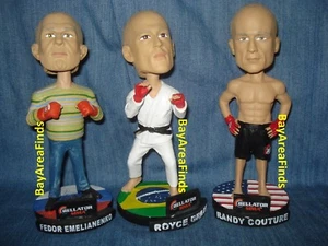Bellator Fedor Emelianenko, Royce Gracie & Randy Couture Bobblehead SGA MMA UFC - Picture 1 of 9