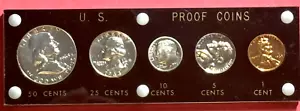 1963 United States SILVER Proof Set BLUE Capitol Plastics Holder GEM BU - Picture 1 of 2