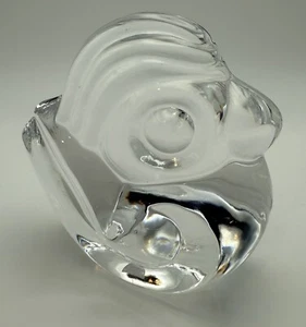 Vintage Signed Bird Orrefors Sweden Art Glass Paperweight Figurine Abstract - Picture 1 of 13
