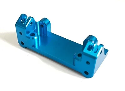 Dhawk CNC Aluminum Front Bulkhead Blue For Team Associated RC10GT RC10T - Image 1 of 4