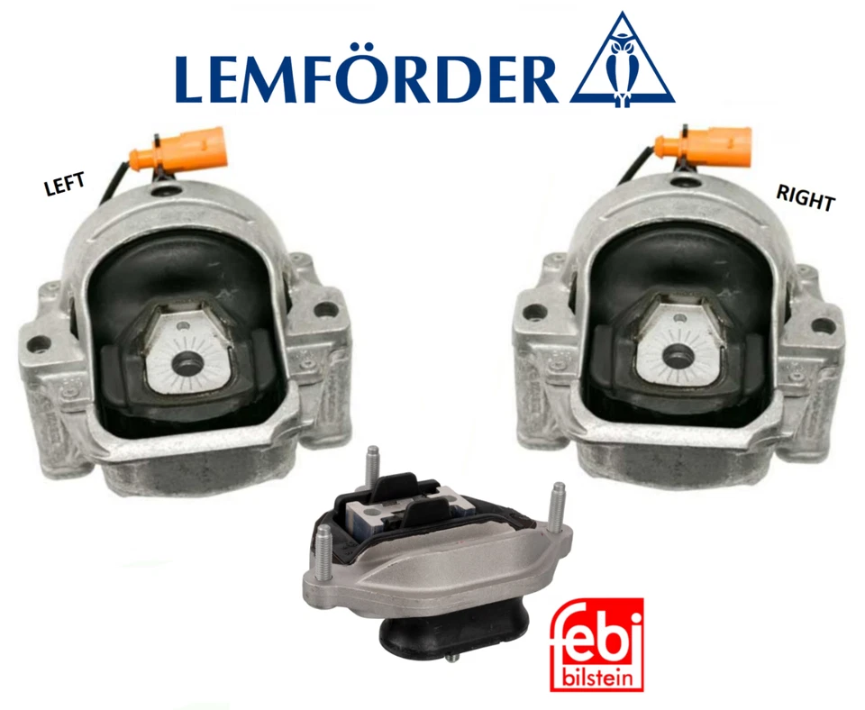 For Audi Q5 2.0L OEM Engine Motor Mount + Transmission Mount 3pc Set OEM 11-17 - Image 1 of 1