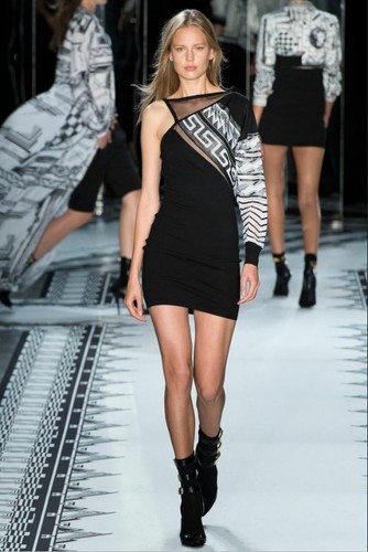 NUOVO ABITO DA PASSERELLA VERSACE VERSUS X ANTHONY VACCARELLO LAVORATO A MAGLIA UNA MANICA IT 40 US 4