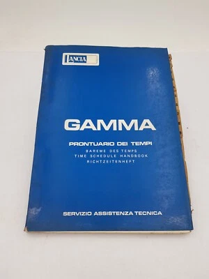 Manuale officina Lancia Gamma prontuario dei tempi assistenza tecnica 1^ ed 1977 - Immagine 1 di 4