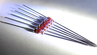 1N34A ITT GENUINE GERMANIUM GOLD BONDED DIODE HIGHEST QUALITY ON THE MARKET 6pcs - Image 1 of 4