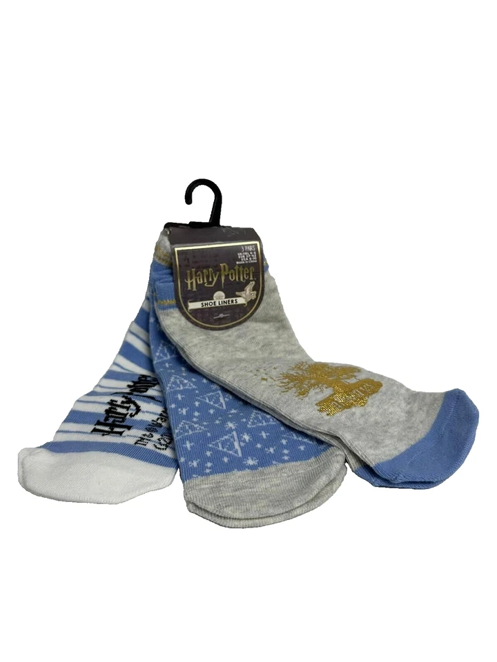 Forros de zapatos brillantes para niñas Harry Potter 3 pares siempre de las Reliquias de la Muerte Foto 1 de 4