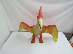 GRAN JUGUETE DE DINOSAURIO DE GOMA PTERODÁCTILO PREHISTÓRICO 18" PARQUE JURÁSICO CABEZA DE DONCELLA - Imagen 1 de 4