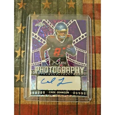 2021 Leaf Flash Flash Photography Auto Purple #FPCJ1 Cade Johnson /50 - Image 1 of 2