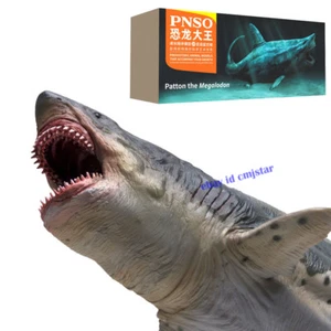 NUEVO Megalodon Prehistórico Tiburón Dinosaurios Modelo Figura de Juguete PNSO Colección Modelo - Imagen 1 de 9