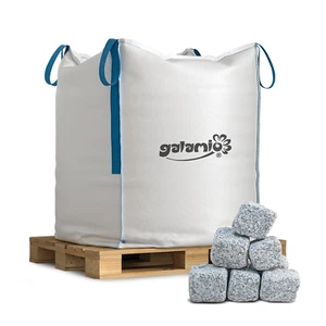 Granit Pflastersteine Garten Stein Natur Getrommelt 8/11cm 1000kg BigBag Palette - Bild 1 von 8