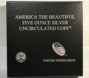 2018-P Voyageurs National Park 5 oz Silver ATB with Box & COA - Picture 1 of 4