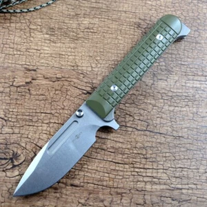 Cuchillos Plegables Hoja TwoSun D2 Titanio G10 Mango Verde TS394 - Imagen 1 de 5