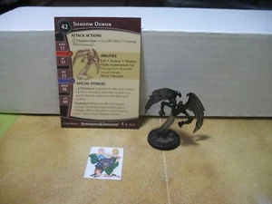 =Dungeons and Dragons DUNGEONS OF DREAD Shadow Demon 16/60 with card= - Picture 1 of 1