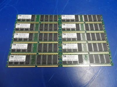 Lot of 10x Dell OptiPlex ProMOS 256MB DDR V826632K24SCTG-D3 PC3200U-3033-A0 - Image 1 of 2