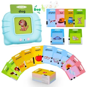 Talking Flash Cards Toddler Toys with 224 Sight Words, Blue Autism Sensory Toys - Picture 1 of 7