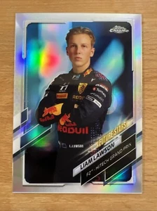 Tarjeta de novato LIAM LAWSON 2021 Topps cromo F1 refractor #68 retrato Red Bull F2 - Imagen 1 de 2