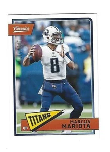 Marcus Mariota 2018 Panini Classics Blue Back Card, # 95, #101/175 - Picture 1 of 2