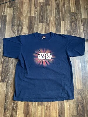 Футболка промо Star Wars Episode 1 1999 George Lucas официальная размер XL  - Изображение 1 из 3