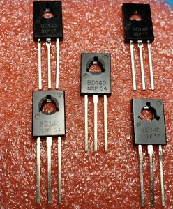 BD140 TO-126 Silicon PNP Transistor Low Voltage 80V 1.5A SOT-32 5Pcs - Picture 1 of 1