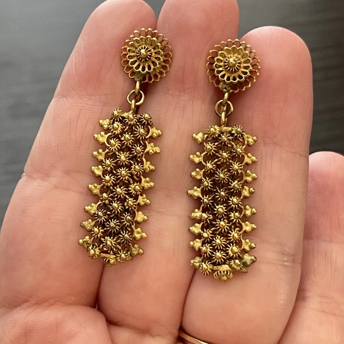 Las Mejores Ofertas En Pendientes Finos De Oro Amarillo Con