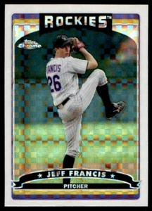 2006 Topps Chrome XFRACTORS Jeff Francis Colorado Rockies #20 - Picture 1 of 2