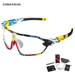 Photochromic Sunglasses Cycling Glasses Sports Sunglasses Baseball Fishing - Picture 1 of 35