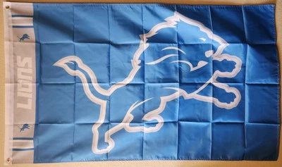Bandera de fútbol americano NFL Detroit Lions impresión a doble cara 3x5 pies  Foto 1 de 3