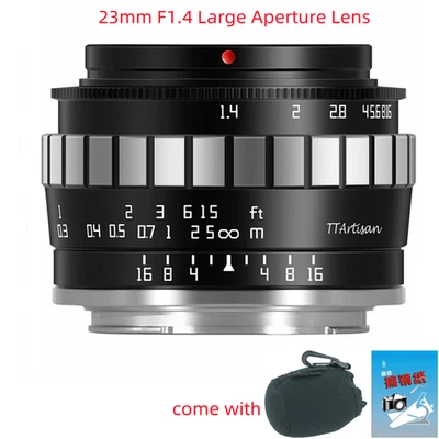 TTArtisan 23mm F1.4 Large Aperture Lens For Panasonic Micro M4/3 Camera GH5 G7 - Image 1 of 4