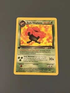 Pokemon TCG 2000 Team Rocket Set: Dark Vileplume 30/82 1st Edition Rare - LP/NM - Picture 1 of 10