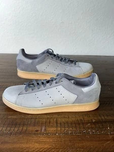 Adidas Men's Stan Smith Originals Tennis Sneakers Grey Gum Size 9.5 New No Box - Picture 1 of 8