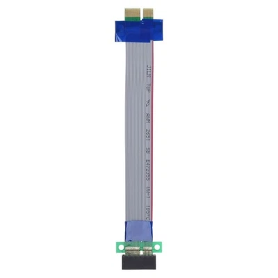 PCIExpress X1 Cable Riser Adapter Flexible Ribbon Cable for Graphics Card 19cm - Image 1 of 4