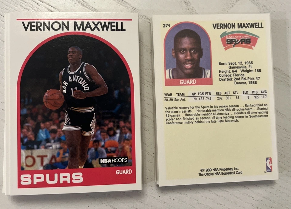 60 of Vernon Maxwell ROOKIE ROCKETS 1989-90 Hoops 💥$5.88 MAX COMBINE SHIPPING💥 - Image 1 of 1