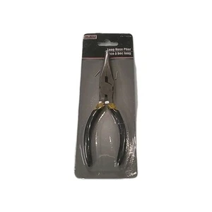 Tool Bench - Long Nosed Pliers - 6 in - w/ Wire Cutter & Plastic-Coated Handle - Picture 1 of 1