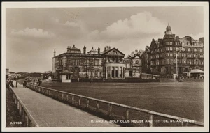 Valentine's - 'R&A Golf Club and 1st Tee St Andrews' (Undated) - Used Postcard - Picture 1 of 2